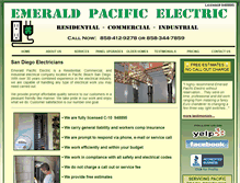 Tablet Screenshot of emeraldpacificelectric.com